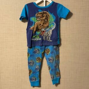 Kids Dinosaur Adventure Pajama Set - Blue